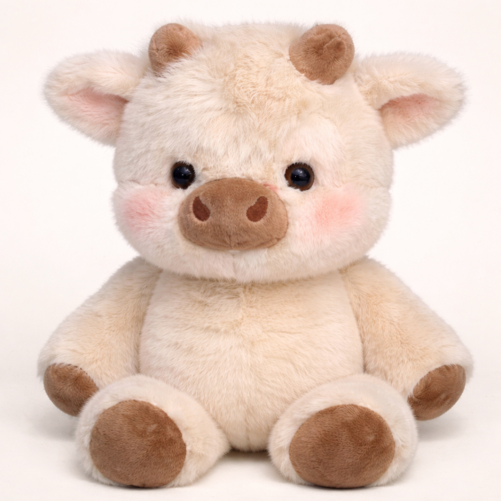 Peluche Mucca Highland che Corre