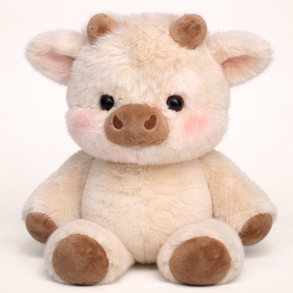 Peluche Mucca Highland che Corre
