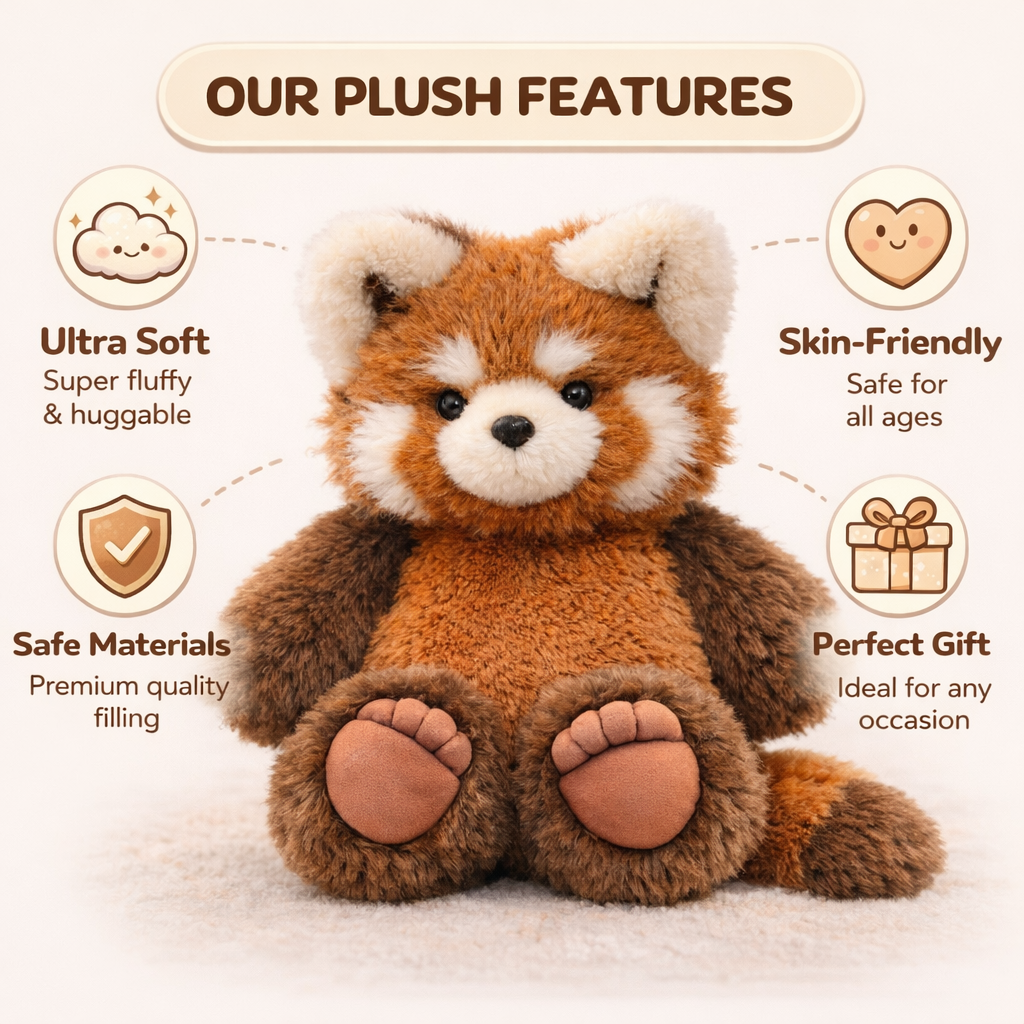Running RED PANDA Plushie