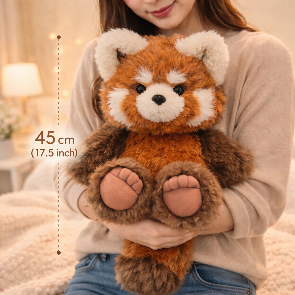 Running RED PANDA Plushie