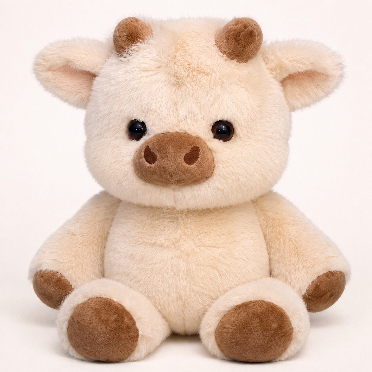 Peluche vache avec poils doux • Ma Peluche