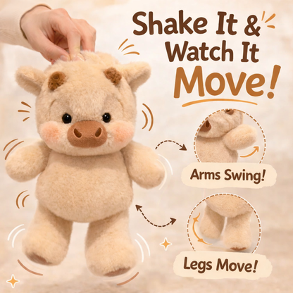 Peluche Mucca Highland che Corre